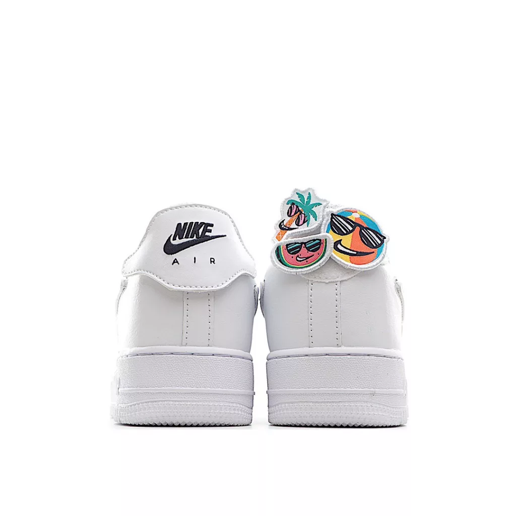 Nike Air Force 1/1 Low (GS) white detachable Velcro Air Force One low top casual board shoes official synchronization original level original last original cardboard to create a pure air force version 12