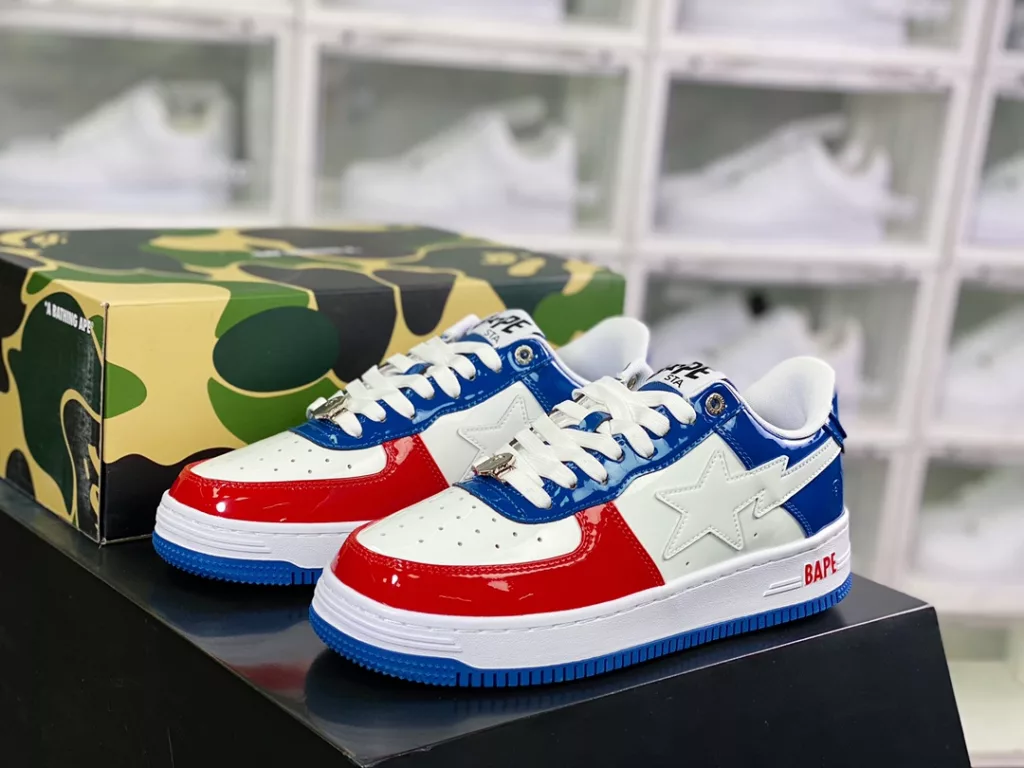 Ape Comfort Ape BAPE Sta Low Sparkling Star Series Low Top Classic Retro Casual Sports Board Shoe 