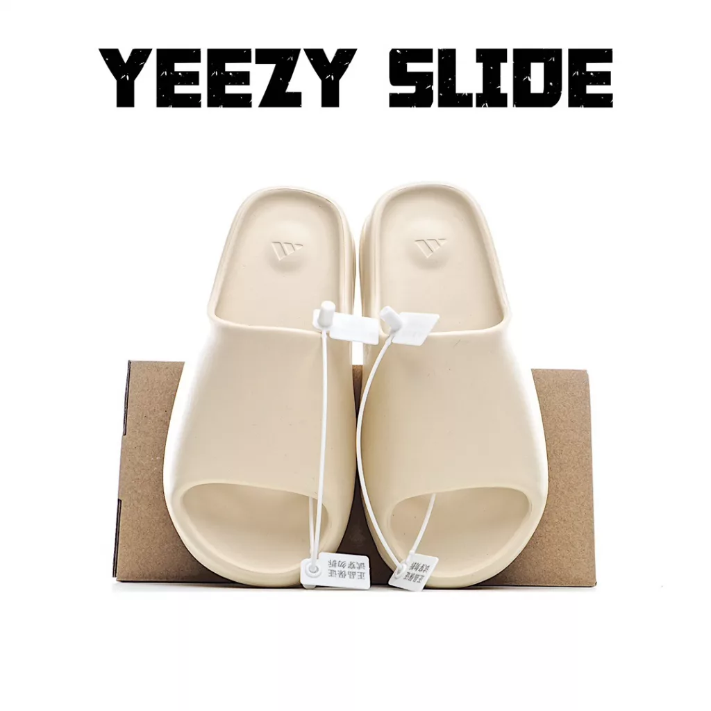 Genuine YEEZY SLIDE Coconut Slippers Original Factory New Material Rice uses the original MD full set of molds to create the original standard, original ink full set, original last synchronous company goods, full set of private molds up to 47 in line with human body design 9