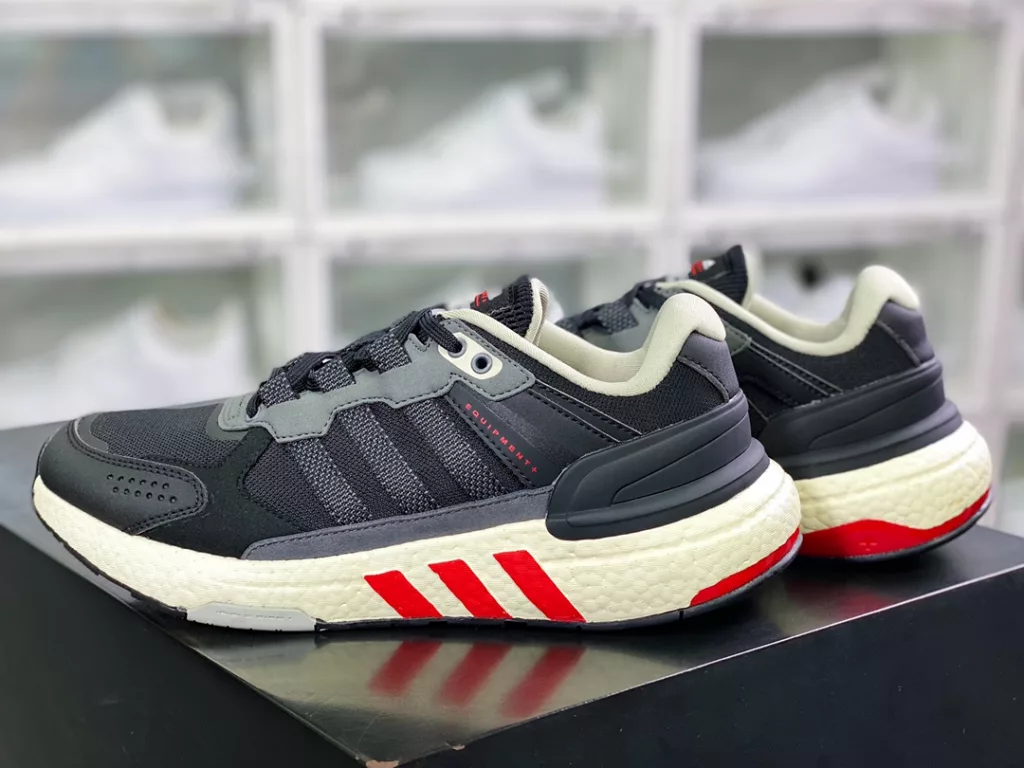 Adidas Clover EQUIPMENT+Boost EQT+2022 Edition series low cut popcorn knit breathable versatile casual sports jogging shoes 