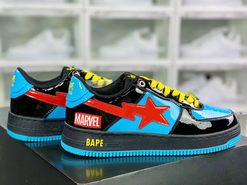 A Bathing Ape Comfort Ape BAPE Sta Low Sparkling Star Series Low Top Classic Retro Casual Sports Board Shoes 