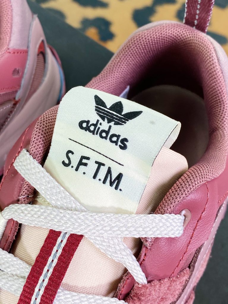 Song For The Mute x [Adidas] SFTM-001 Shadowturf Shadow Frisbee 001 Series Low Top Vintage Grandfather Mountain Climbing Outdoor Pink Casual Sports Jogging Shoe 