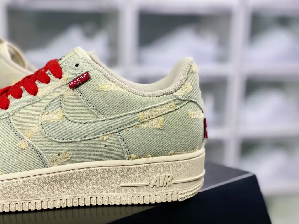 Levi's x By You x Air Force 1 Low 'Exclusive Denim' Air Force One Low top Classic Versatile Casual Sneakers 