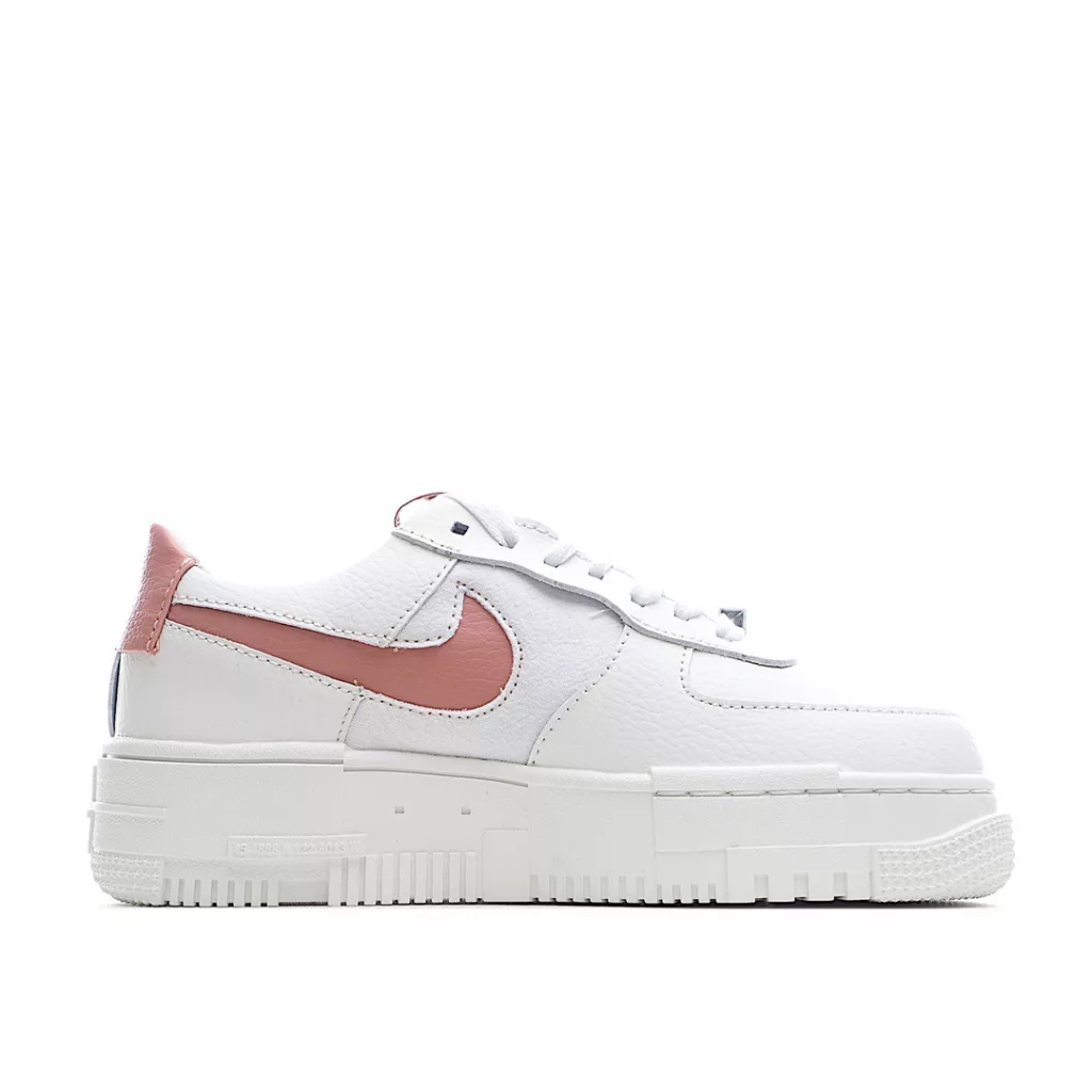 Nike Air Force 1 Pixel White Powder Officially Synchronized Original Level Original Last Original Cardboard to Create a Pure Air Force Version # Focused on Foreign Trade Channels Full Pocket Built-in Honeycomb Air Cushion # Original Box Accessories 9