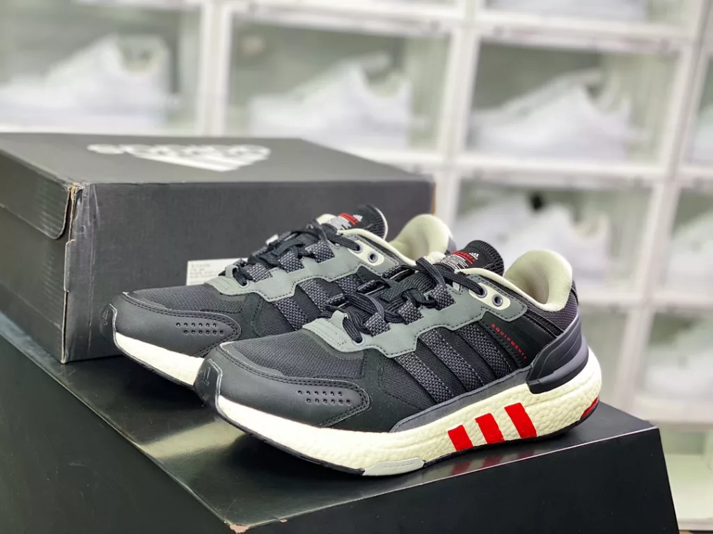 Adidas Clover EQUIPMENT+Boost EQT+2022 Edition series low cut popcorn knit breathable versatile casual sports jogging shoes 