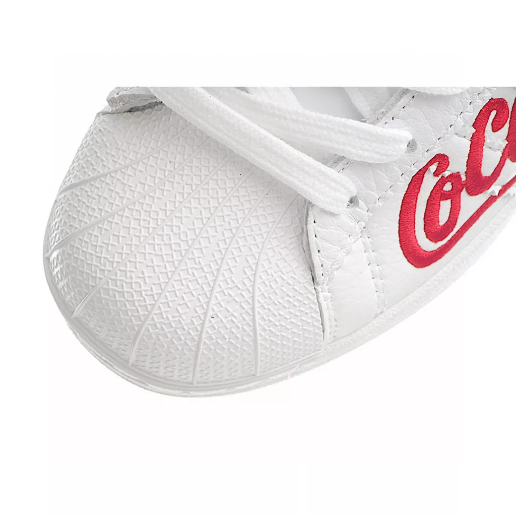 Adidas Originals Superstar Shell Head × Coca Cola Co branded Classic Versatile Casual Sports Board Shoes Product Number: ZA6606 Size: 35 36 36.5 37 38 38.5 399