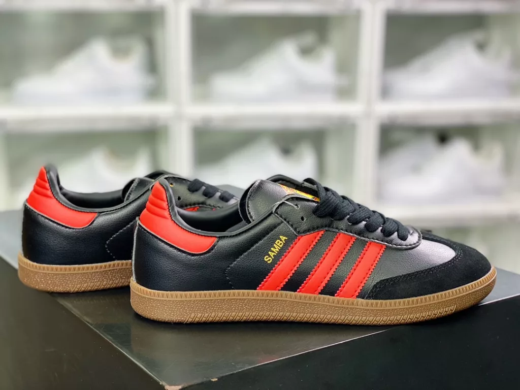 Adidas Originals Samba Vegan OG Samba Dance Series Gentlemen's German Training Football Style Versatile Low Top Casual Sports Board Shoes 