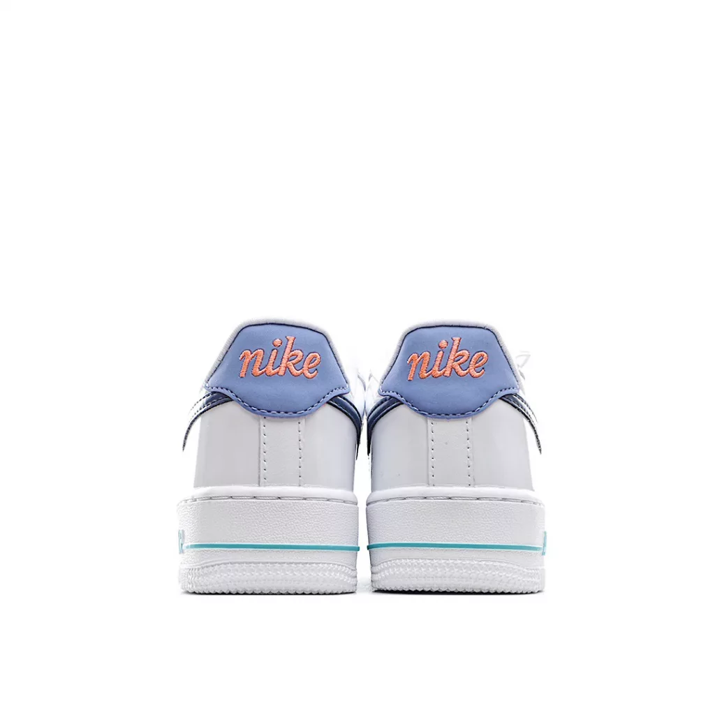 Nike Air Force 1 Lv8 1 White Blue Official Sync Original Level Original Last Original Cardboard Create Authentic Air Force Version # Focus on Foreign Trade Channels Full Pocket Built-in Honeycomb Air Cushion # Original Box Accessories 9