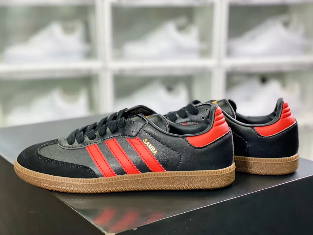 Adidas Originals Samba Vegan OG Samba Dance Series Gentlemen's German Training Football Style Versatile Low Top Casual Sports Board Shoes 