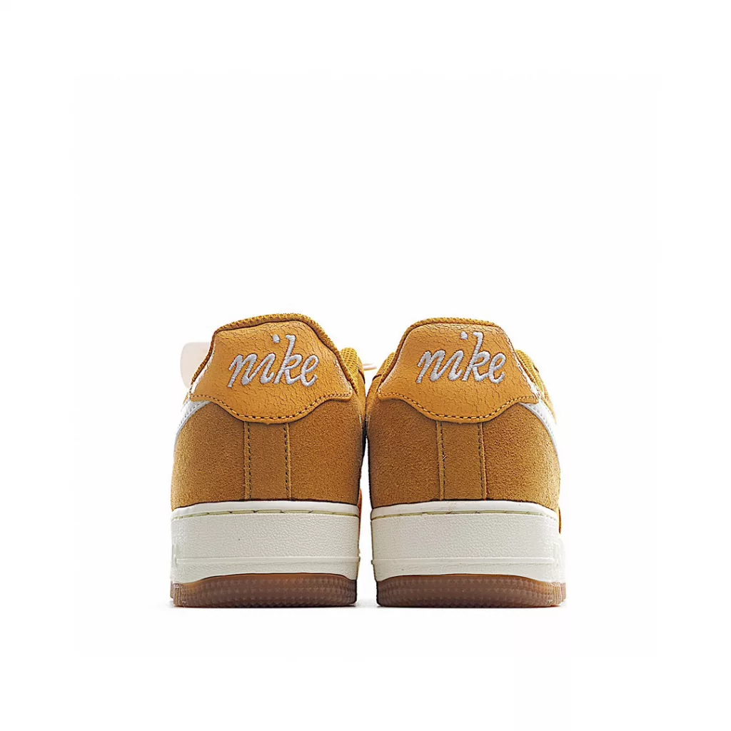 NK Air Force 1 Air Force One suede gold buckle 50th anniversary official synchronous original level original last original cardboard to create a pure air force version # Focus on foreign trade channels Full palm built-in honeycomb air cushion # Original box accessories original factory midsole steel seal, 9