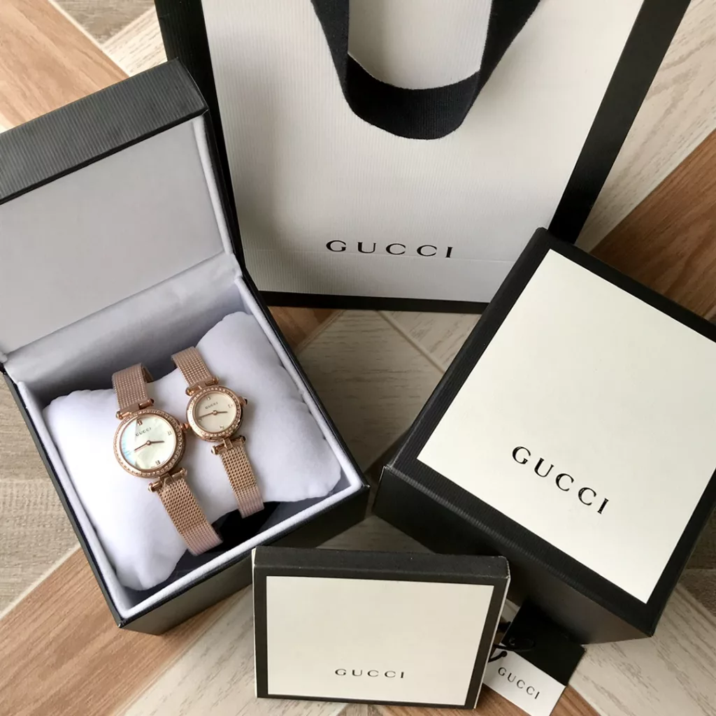 Gucci Baselworld new favourite, new design, natural mother-of-pearl face, delicate mesh band, original Swiss quartz, large parts original out, small 22 ~ medium ~ 27mm diameter, with full package out!