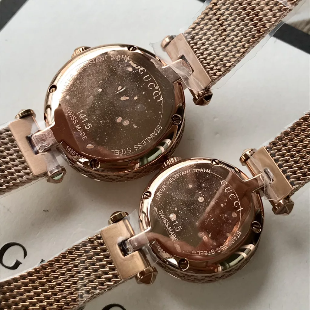 Gucci Baselworld new favourite, new design, natural mother-of-pearl face, delicate mesh band, original Swiss quartz, large parts original out, small 22 ~ medium ~ 27mm diameter, with full package out!