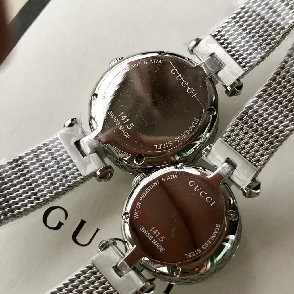 Gucci Baselworld new favourite, new design, natural mother-of-pearl face, delicate mesh band, original Swiss quartz, large parts original out, small 22 ~ medium ~ 27mm diameter, with full package out!