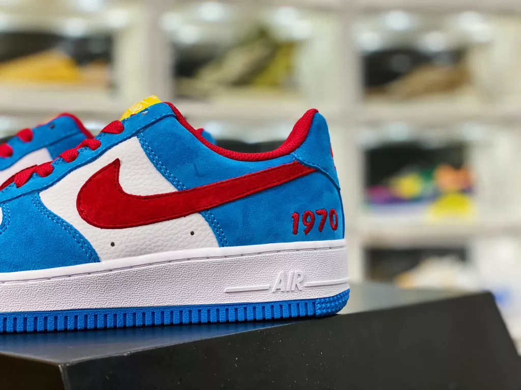 Company level Nike Air Force 1 Low Doraemon Air Force One Low Top Create the Most Pure Genuine Style Focus on Foreign Trade Channel First layer Genuine Full length Built in Air Cushion Original Box Accessories Midsole Steel Seal Complete Built in Air Cushion Article No. CU2980-19310