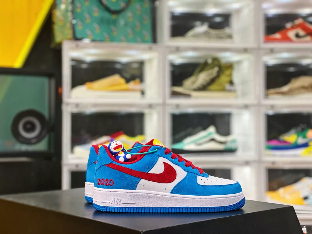 Company level Nike Air Force 1 Low Doraemon Air Force One Low Top Create the Most Pure Genuine Style Focus on Foreign Trade Channel First layer Genuine Full length Built in Air Cushion Original Box Accessories Midsole Steel Seal Complete Built in Air Cushion Article No. CU2980-19310