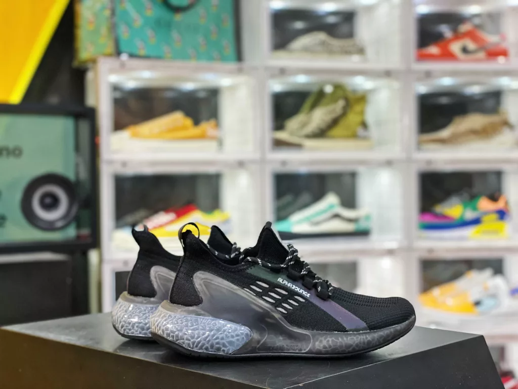 Adidas/Adidas AlphaBounce Beyond m Alpha Knitted Popcorn Sole for True Shit Feel Casual Running Shoes 3M Reflective