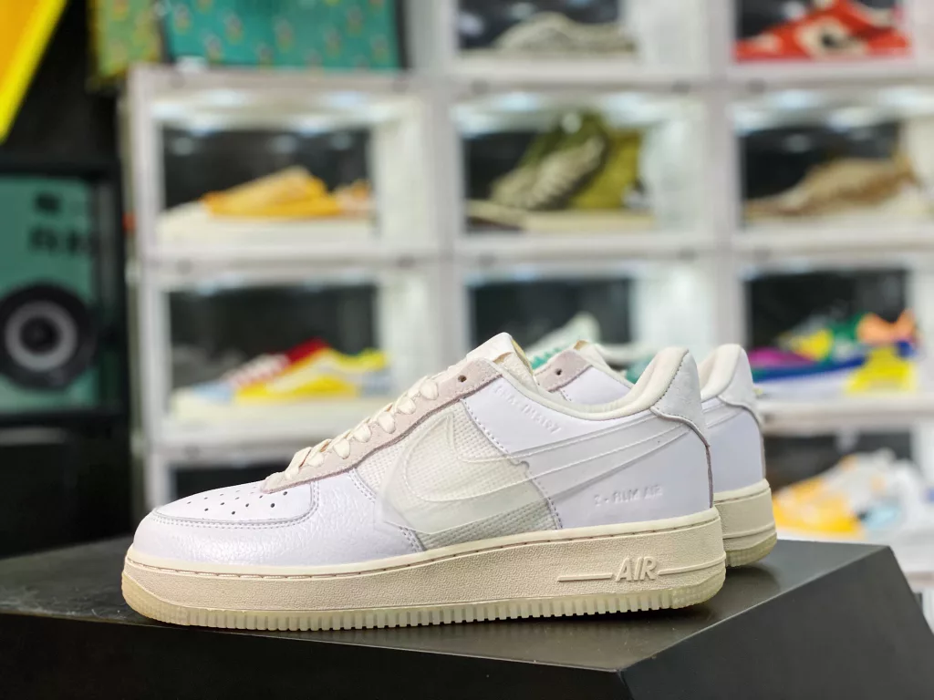 Air Force 1'07 Jointly Customized Air Force One Low top Casual Board Shoes Customized Leather Raw Last Raw Paperboard Built in Full length Air Cushion Article No.: DN8608-00210