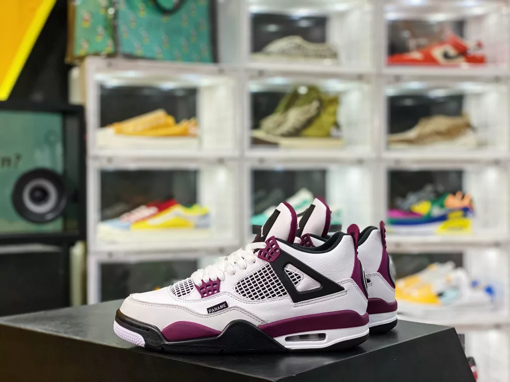 The Air Jordan 4 Retro PSG AJ4 Joe 4 Paris Paris All over White Purple Red Paris Saint Germain Co branded CZ5624-100 # will welcome a more popular Air Jordan 4 shoe this year. One change 10