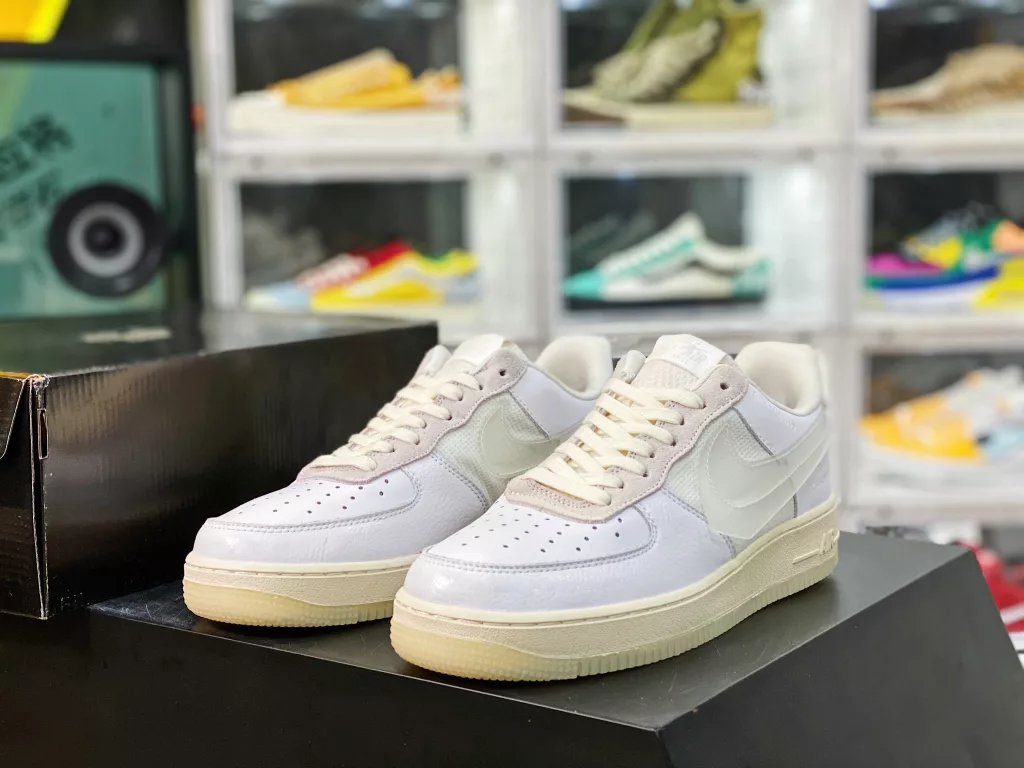 Air Force 1'07 Jointly Customized Air Force One Low top Casual Board Shoes Customized Leather Raw Last Raw Paperboard Built in Full length Air Cushion Article No.: DN8608-00210