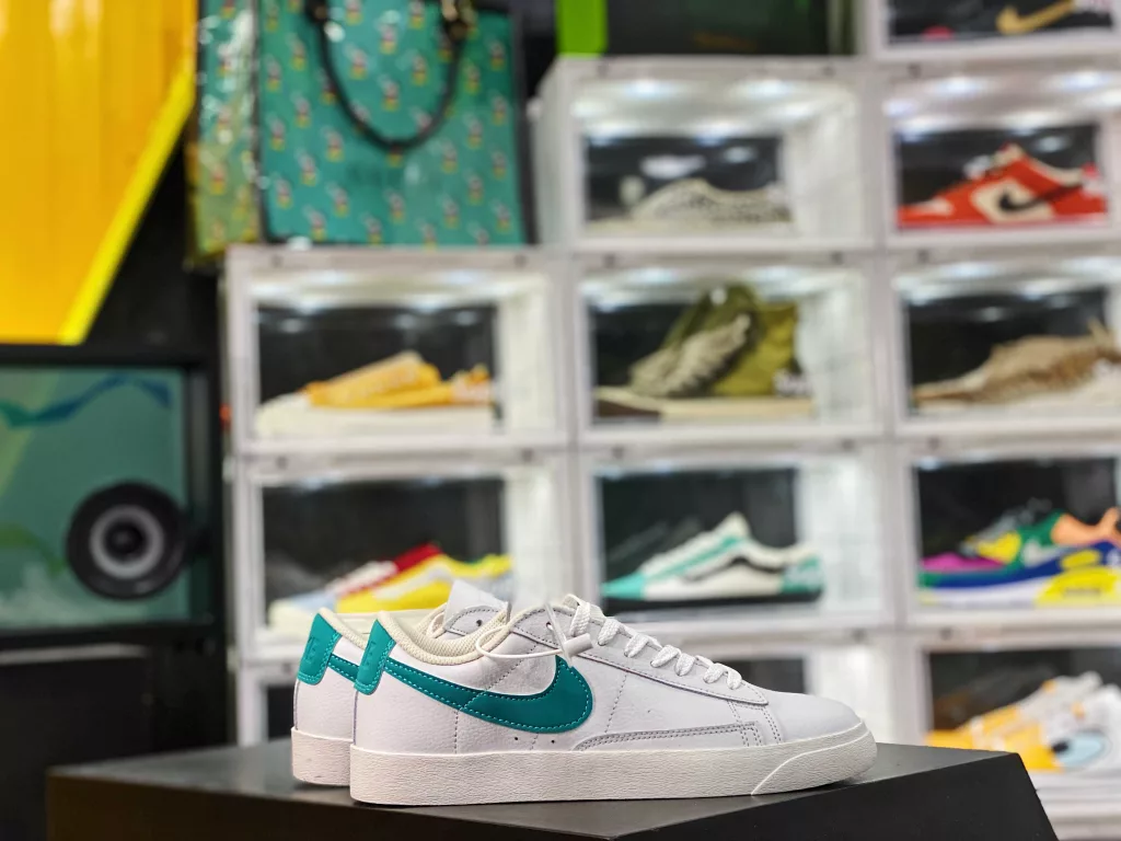 Overseas Counter New Product Company Grade Nike Blazer Low Prm Pioneer Low Top Casual Board Shoes Original Custom Top Leather Original Box Original Standard Product Number: 454471-01310