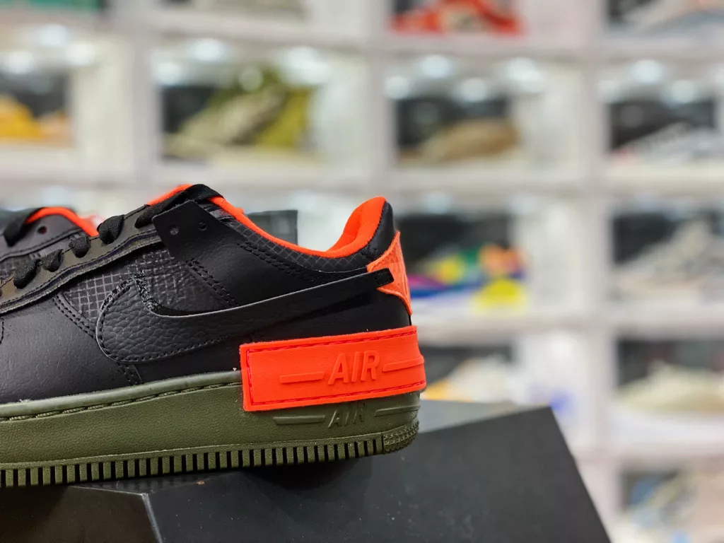 Air Force 1 AF1 Shadow Black Orange Grey Deconstructed Macaron Air Force One Shoe CQ3317-00110