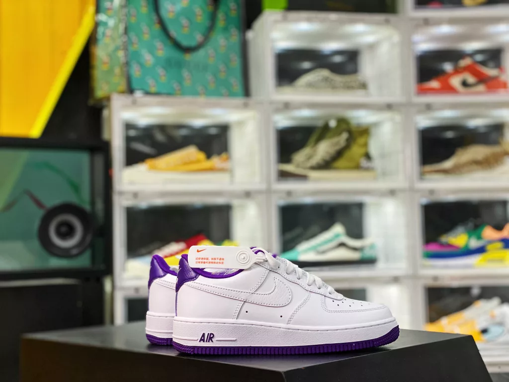 Air Force1 Low White purple Air Force One low-end CJ1380-10010