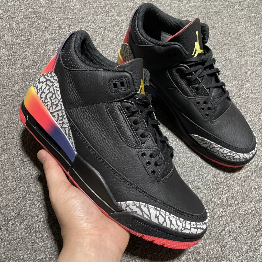 J Balvin x Air Jordan 3 Retro SP Rainbow Smiley FN0344-001   size:36-48.5