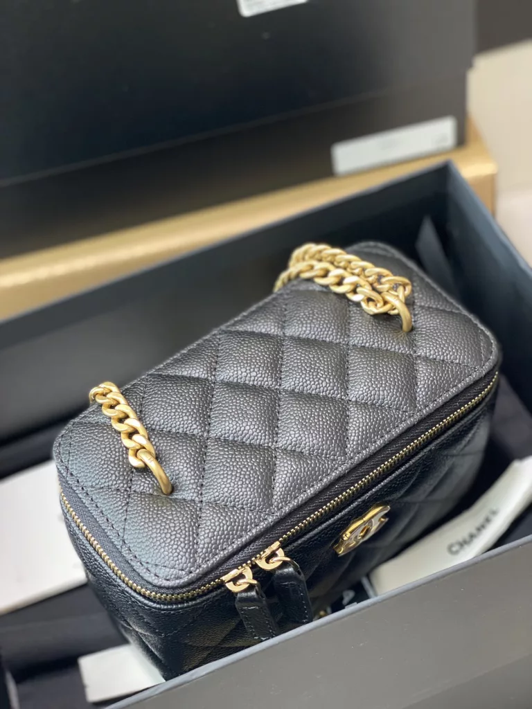 Chanel makeup bag