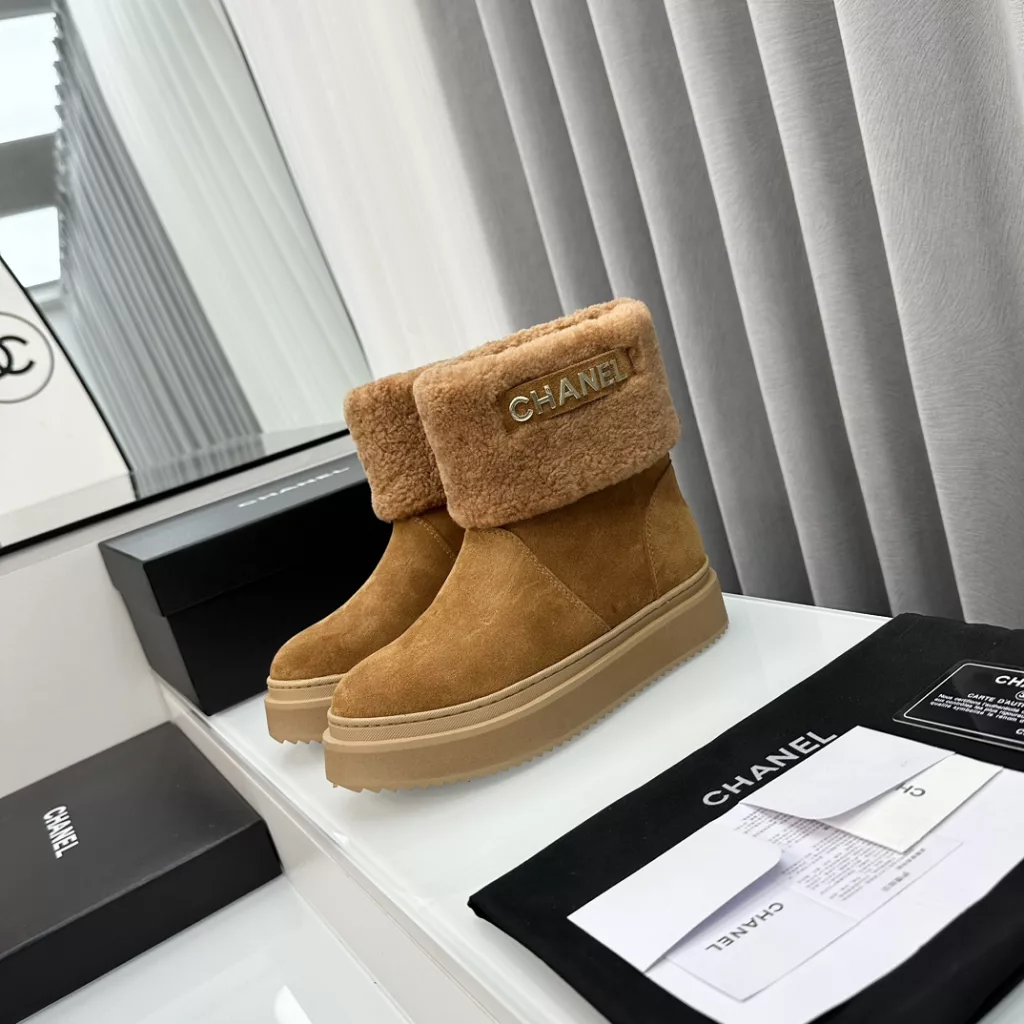 Chanel snow boots