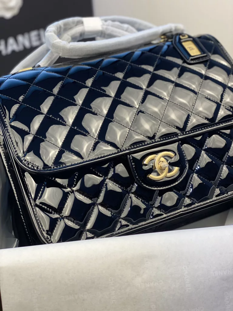 Chanel 22k patent leather backpack