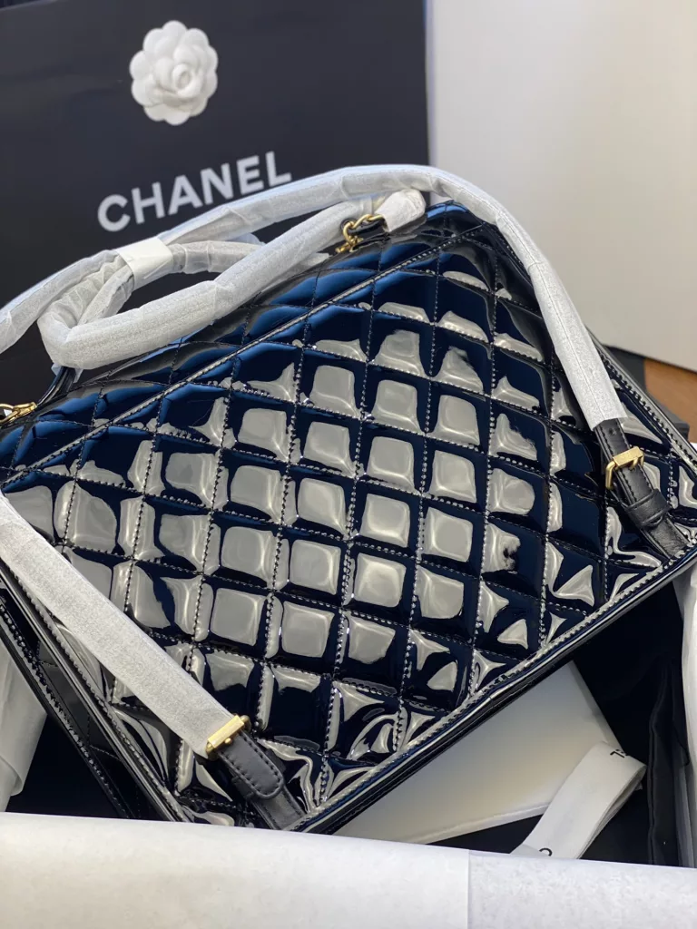 Chanel 22k patent leather backpack