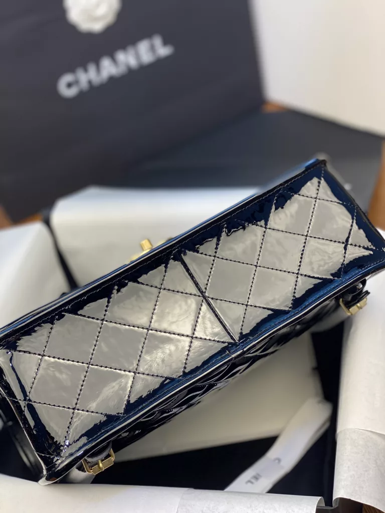 Chanel 22k patent leather backpack