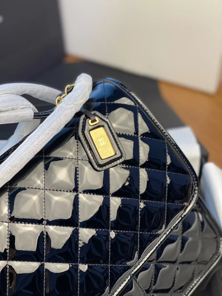 Chanel 22k patent leather backpack