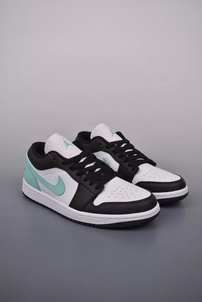 Air Jordan 1 Low mint green toe shoes