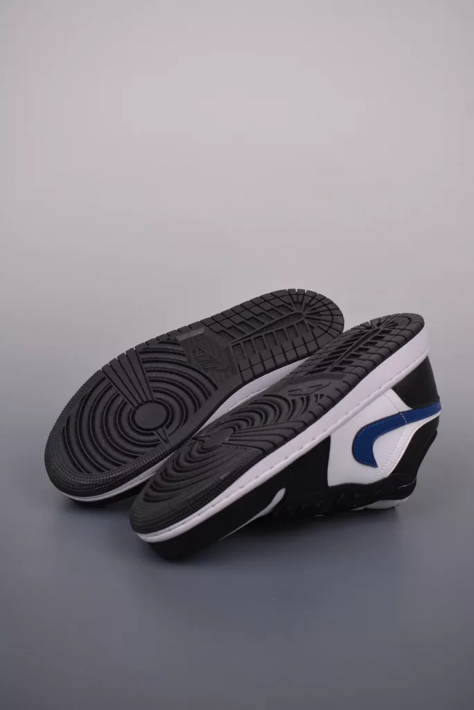 Air Jordan 1 Low black gray blue toe shoes