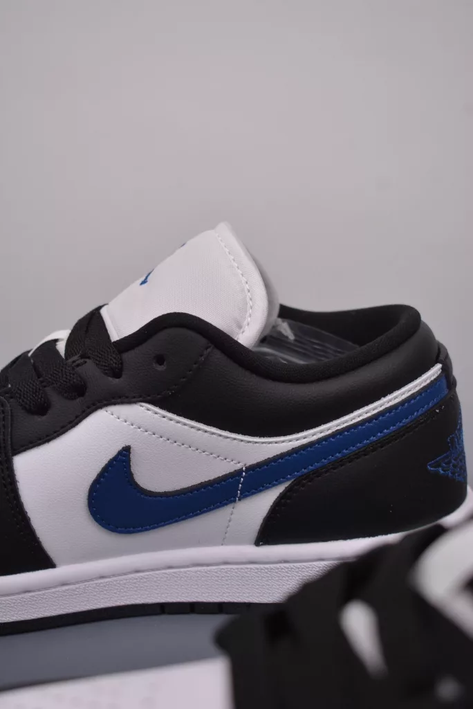 Air Jordan 1 Low black gray blue toe shoes