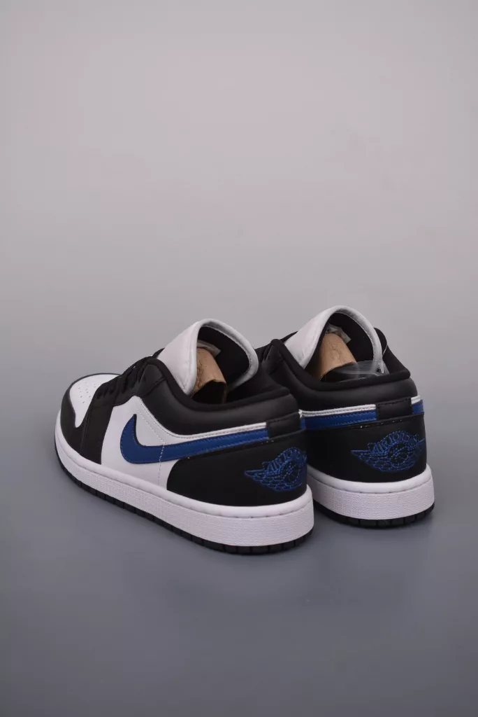 Air Jordan 1 Low black gray blue toe shoes