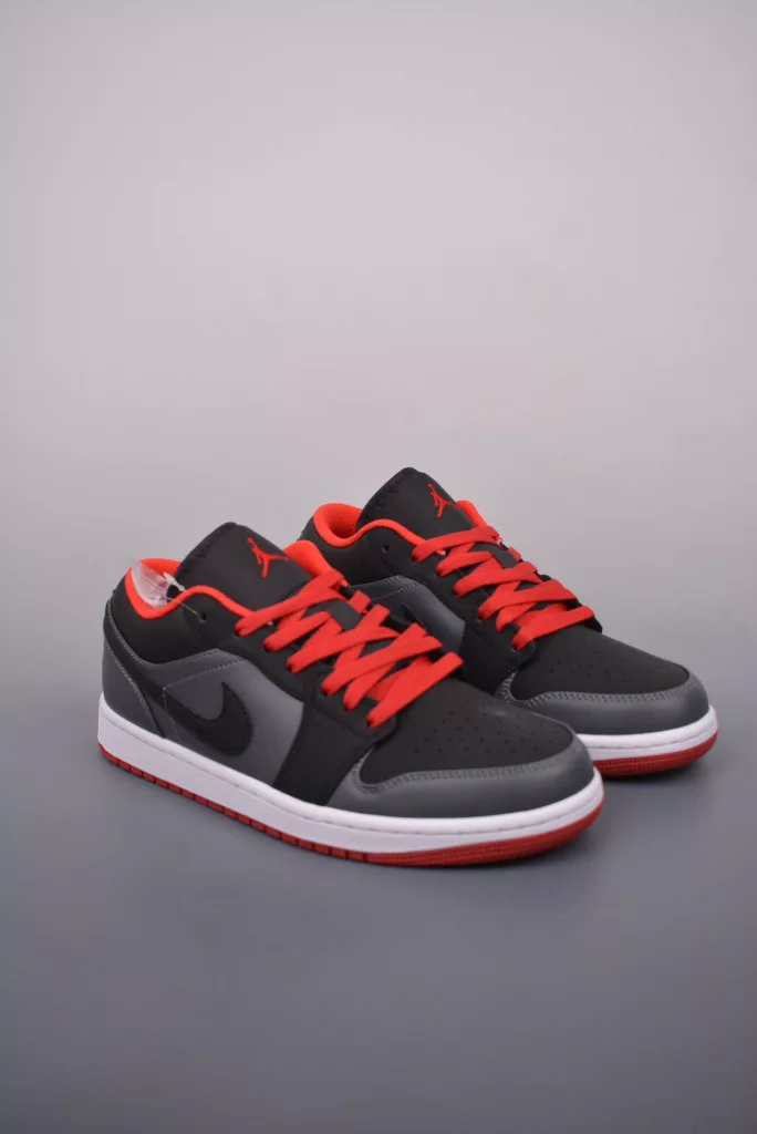 Air Jordan 1 Low gray black toe shoes