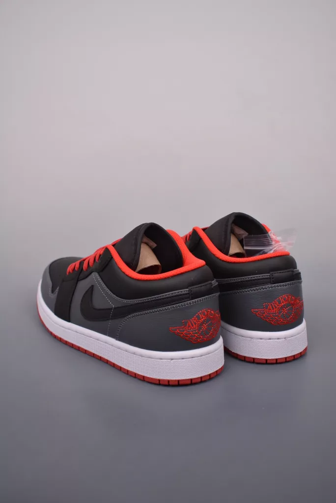 Air Jordan 1 Low gray black toe shoes