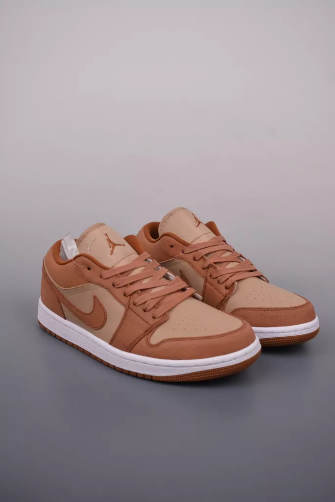 Air Jordan 1 Low Tan Toe Shoes