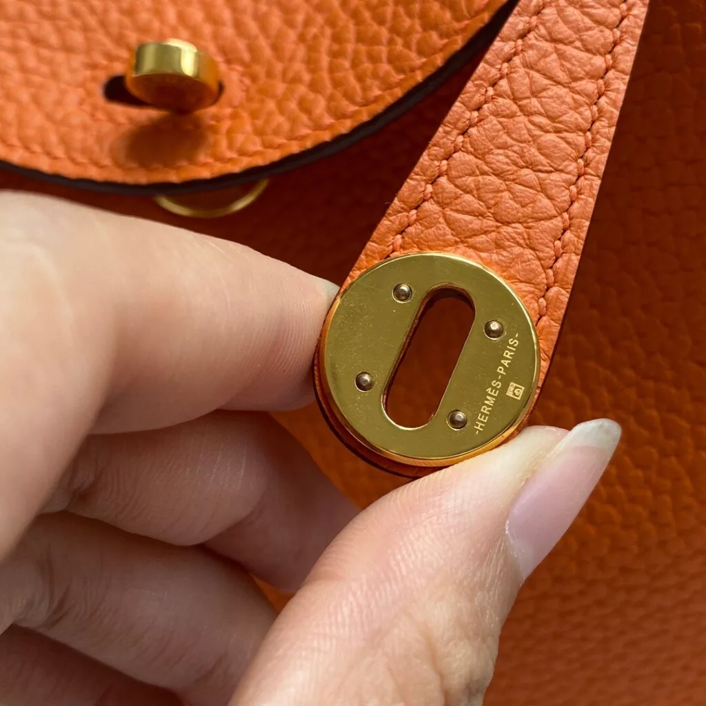 Hermes mini lindy Classic Orange