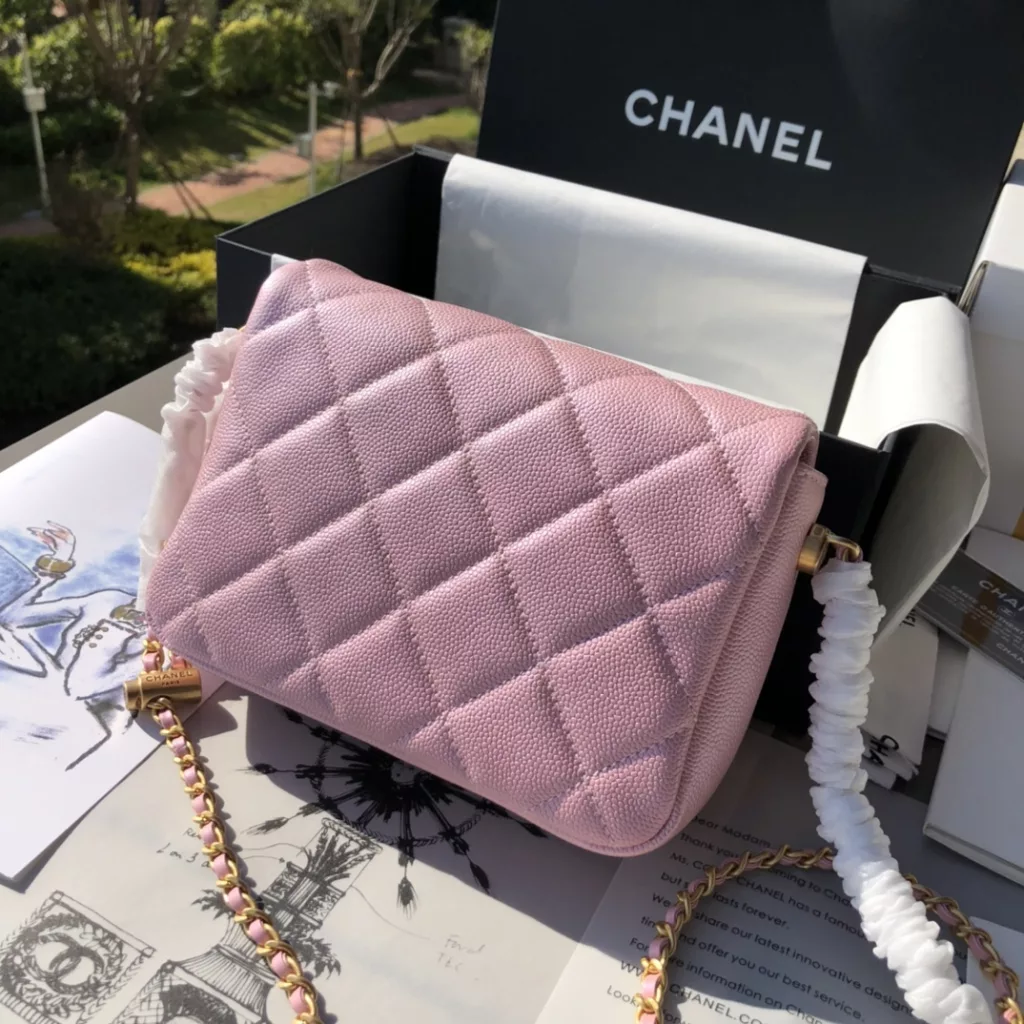 Chanel 21K Caviar clamshell bag