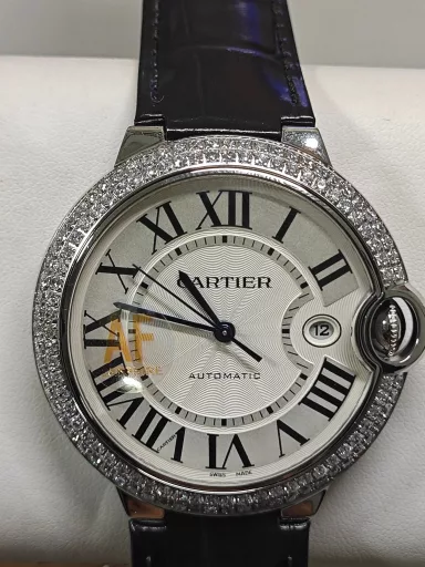 AF Cartier Blue Balloon 42m Double Row Diamond