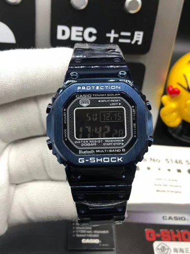 👍👍Original Casio G-SHOCK GMW-B5000 series, 35th anniversary limited edition electronic sports watch! Official price 5000+ overseas orders! 30 meters waterproof! Fashionable and versatile electronic watch! Top configuration, top network exclusive channel supply! Led lighting, daily alarm, hourly report, stopwatch, countdown, metal dial, resin material/stainless steel strap, mineral glass, thickness 13mm, case diameter 43.2mm