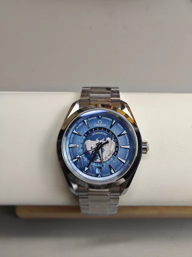 VS Omega Seamaster World Time Light Blue