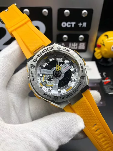 GST-400G hand-raise light Casio G-SHOCK--classic shockproof dial design👍In stock and shipped in seconds, 45-degree automatic hand-raise light function with strong visual impact🙈LCD liquid crystal display💡Stopwatch speed function accurate to 1/1000 second⌛Shockproof📣Anti-magnetic💥200 meters waterproof🏊48 city time📲Countdown⏳Alarm clock⏰Fully automatic calendar and other powerful functions📆