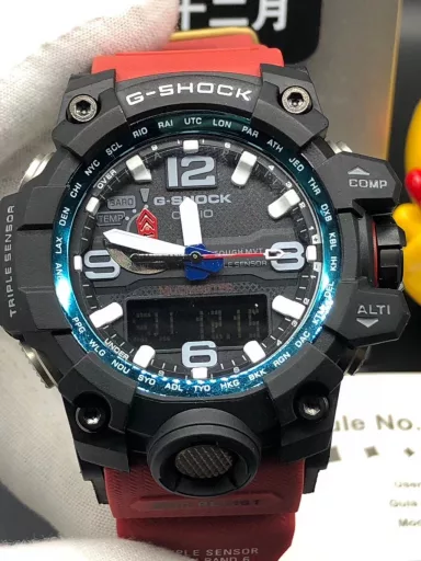 Original CASIO G-SHOCK GWG-1000 Little Mud King series multi-function dual display waterproof and mud-proof sports electronic watch, (the same ultimate silicone sports pointer electronic watch as in the movie 