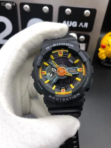 GA-110 Hand-raise Light Casio G-SHOCK--Classic shockproof dial design👍In stock and shipped immediately, 45-degree automatic hand-raise light function with strong visual impact🙈LCD liquid crystal display💡Stopwatch speed function accurate to 1/1000 second⌛Shockproof📣Anti-magnetic💥200 meters waterproof🏊48 city time📲Countdown⏳Alarm clock⏰Fully automatic calendar and other powerful functions📆