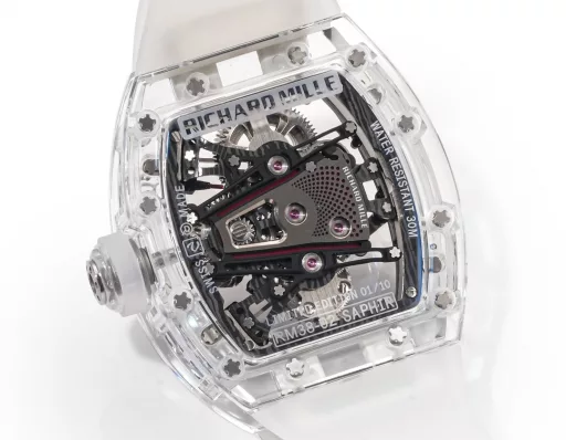 RICHARD MILLE launches RM 38-02 Crystal Pink Theme Hollow Tourbillon WatchThe striking new work, the 