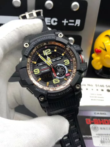 Original CASIO G-SHOCK GWG-1000 Little Mud King series multi-function dual display waterproof and mud-proof sports electronic watch, (the same ultimate silicone sports pointer electronic watch as in the movie 